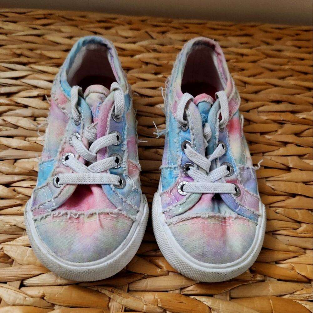 Blowfish Tie Dye Slip On Tie Canvas Beachy Shoes Size 7